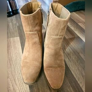 Universal Thread Tan Leather Ankle Boots